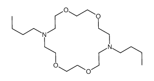 7,16-dibutyl-1,4,10,13-tetraoxa-7,16-diazacyclooctadecane Structure