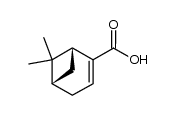 (-)-(1R,5S)-6,6-dimethylbicyclo[3.1.1]hept-2-ene-2-carboxylic acid Structure