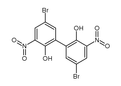 5,5'-Dibromo-2,2'-dihydroxy-3,3'-dinitrodiphenyl Structure