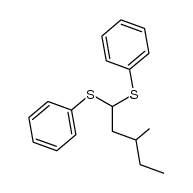 3-methyl-1,1-bis(phenylthio)pentane Structure