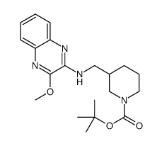 3-[(3-Methoxy-quinoxalin-2-ylamino)-Methyl]-piperidine-1-carboxylic acid tert-butyl ester Structure