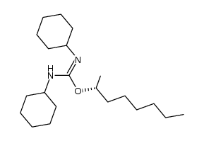 (R)(-)-N,N'-dicyclohexyl-O-(1-methylheptyl)-isourea结构式