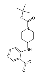 4-(3-nitro-pyridin-4-ylamino)-piperidine-1-carboxylic acid tert-butyl ester结构式