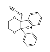 3-azido-5,6-dihydro-2,3-diphenyl-1,4-dioxin-2-ol结构式