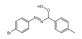 (E)-1-(4-bromophenyl)-2-(hydroperoxy(p-tolyl)methyl)diazene结构式