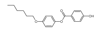 4-n-hexyloxyphenyl 4-hydroxybenzoate Structure