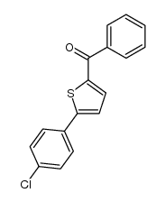 phenyl[5-(4-chlorophenyl)thiophene-2-yl]methanone Structure