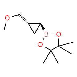 trans-1-(methyl ether)-cyclopropyl-2-boronic acid pinacol ester Structure
