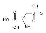 2-amino-2-phosphonoethanesulfonic acid Structure