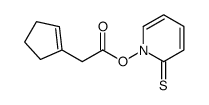 (2-sulfanylidenepyridin-1-yl) 2-(cyclopenten-1-yl)acetate结构式