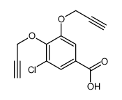 3-chloro-4,5-bis(prop-2-ynoxy)benzoic acid Structure