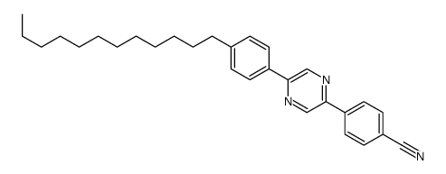 4-[5-(4-dodecylphenyl)pyrazin-2-yl]benzonitrile Structure
