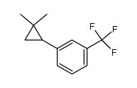 1-(2,2-dimethylcyclopropyl)-3-(trifluoromethyl)benzene结构式