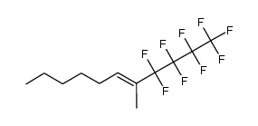 2-(perfluorobutyl)-2-octene Structure