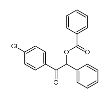 2-(4-chlorophenyl)-2-oxo-1-phenylethyl benzoate结构式