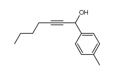 1-(4-methylphenyl)-hept-2-yn-1-ol Structure