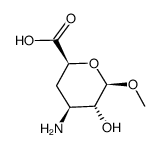 beta-D-xylo-Hexopyranosiduronic acid, methyl 3-amino-3,4-dideoxy- (9CI) structure