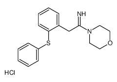 1-morpholin-4-yl-2-(2-phenylsulfanylphenyl)ethanimine,hydrochloride Structure