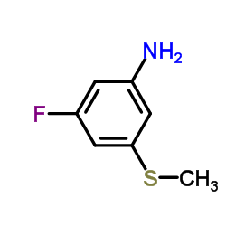3-Fluoro-5-(methylsulfanyl)aniline Structure