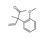 3-methyl-3-(o-methoxyphenyl)-4-penten-2-one结构式