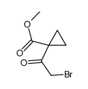 methyl 1-(2-bromoacetyl)cyclopropane-1-carboxylate Structure