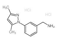 [3-(3,5-Dimethyl-1H-pyrazol-1-yl)benzyl]amine dihydrochloride Structure