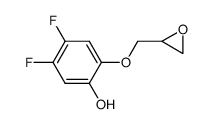 4,5-difluoro-2-(oxiran-2-ylmethoxy)phenol Structure