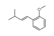 3-methyl-1-(2-methoxyphenyl)-1-butene Structure