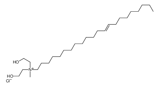 (Z)-13-docosenyl-N,N-bis(2-hydroxyethyl)-N-methyl-ammonium-chloride structure