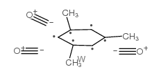 Tricarbonyl(mesitylene)tungsten Structure