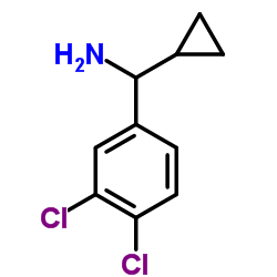 1-Cyclopropyl-1-(3,4-dichlorophenyl)methanamine结构式