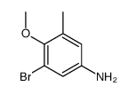 3-溴-4-甲氧基-5-甲基苯胺结构式