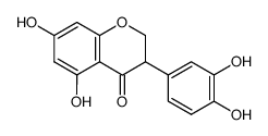 3-(3,4-Dihydroxy-phenyl)-5,7-dihydroxy-chroman-4-one结构式