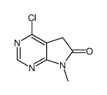 4-氯-7-甲基-5H,6H,7H-吡咯并[2,3-d]嘧啶-6-酮结构式