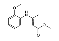 methyl 3-((2-methoxyphenyl)amino)but-2-enoate结构式