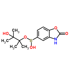 5-(4,4,5,5-tetramethyl-1,3,2-dioxaborolan-2-yl)benzo[d]oxazol-2(3H)-one结构式