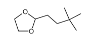 2-(3,3-Dimethylbutyl)-1,3-dioxolane Structure