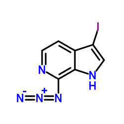 7-Azido-3-iodo-1H-pyrrolo[2,3-c]pyridine结构式