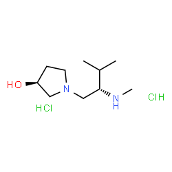 (S,S)-1-(3-METHYL-2-METHYLAMINO-BUTYL)-PYRROLIDIN-3-OLDIHYDROCHLORIDE结构式