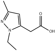 (1-ethyl-3-methyl-1H-pyrazol-5-yl)acetic acid structure