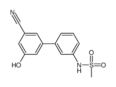 N-[3-(3-cyano-5-hydroxyphenyl)phenyl]methanesulfonamide结构式