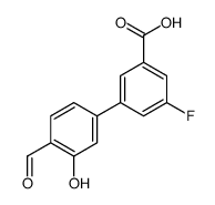 3-fluoro-5-(4-formyl-3-hydroxyphenyl)benzoic acid结构式