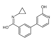 N-cyclopropyl-3-(2-oxo-1H-pyridin-4-yl)benzamide Structure