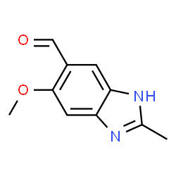 1H-Benzimidazole-5-carboxaldehyde,6-methoxy-2-methyl-(9CI) Structure