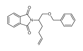 2-(1-phenylmethoxyhex-5-en-2-yl)isoindole-1,3-dione结构式