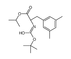 isopropyl (2R)-2-(tert-butoxycarbonylamino)-3-(3,5-dimethylphenyl )propanoate结构式