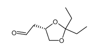 (S)-(2,2-diethyl-[1,3]dioxan-4-yl)acetaldehyde结构式