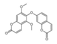 5,7-dimethoxy-6-(2-oxochromen-7-yl)oxychromen-2-one Structure
