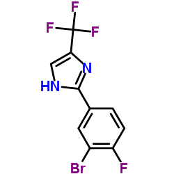 2-(3-Bromo-4-fluorophenyl)-4-(trifluoromethyl)-1H-imidazole Structure