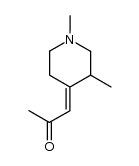 1-(1,3-dimethyl-4-piperidylidene)-2-propanone Structure